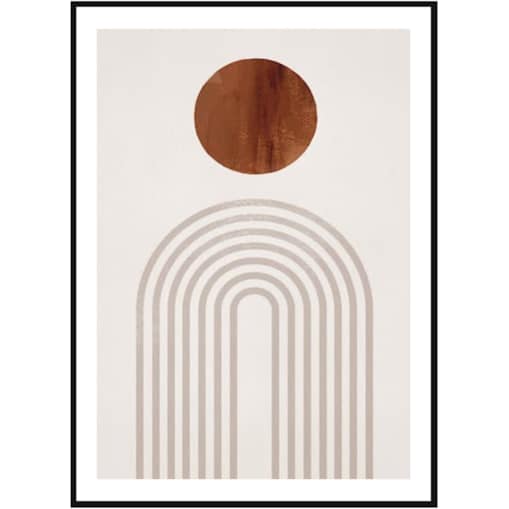 Poster Story, Plakat, Obraz - Brązowy Łuk No3, wymiary 50 x 70 cm