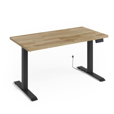 Biurko elektryczne z regulacją BIMotion 2S 140x70 czarny/dąb