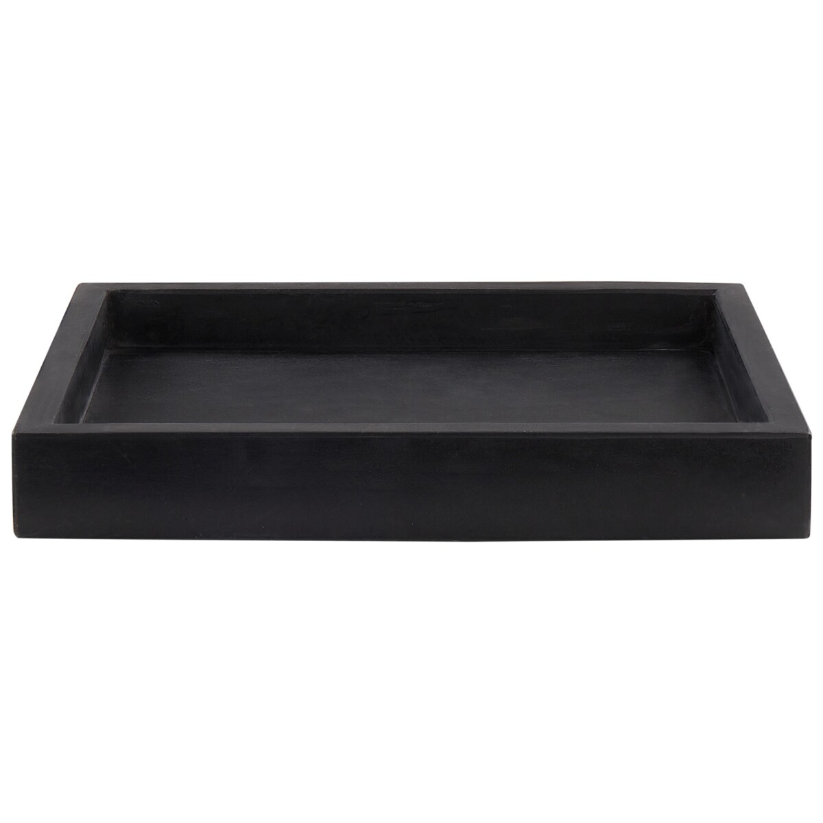 Taca dekoracyjna marmurowa prostokątna czarna RHODES