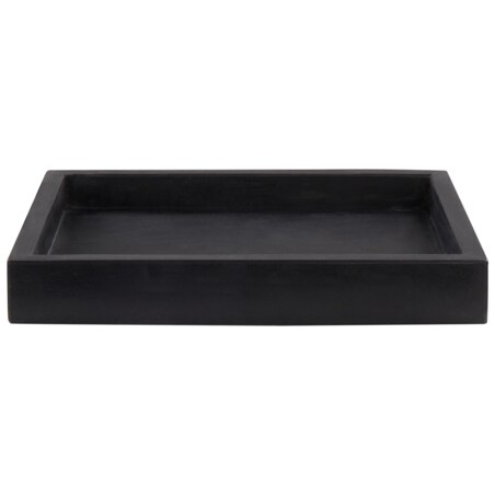 Taca dekoracyjna marmurowa prostokątna czarna RHODES