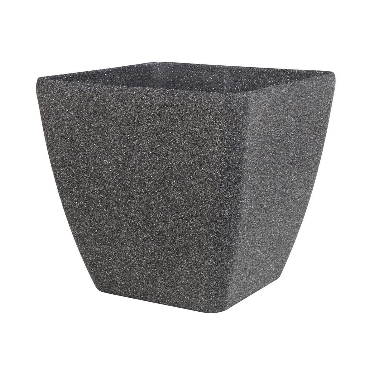 Zestaw 2 doniczek 34 x 34 x 34 cm ciemnoszare ZELI