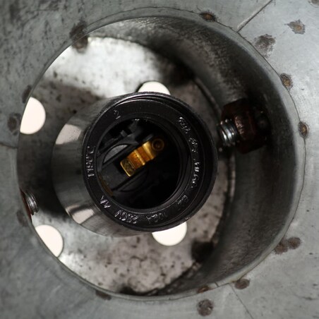 vidaXL Industrialne lampy ścienne/sufitowe 2 szt. srebrne 20x25 cm E27