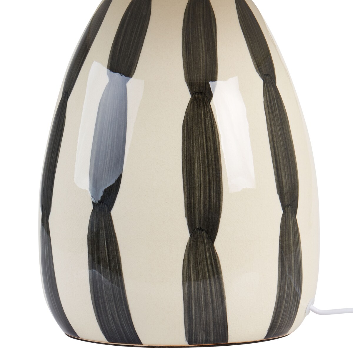 Lampa stołowa LUCHETTI Ceramika Czarny/ biały