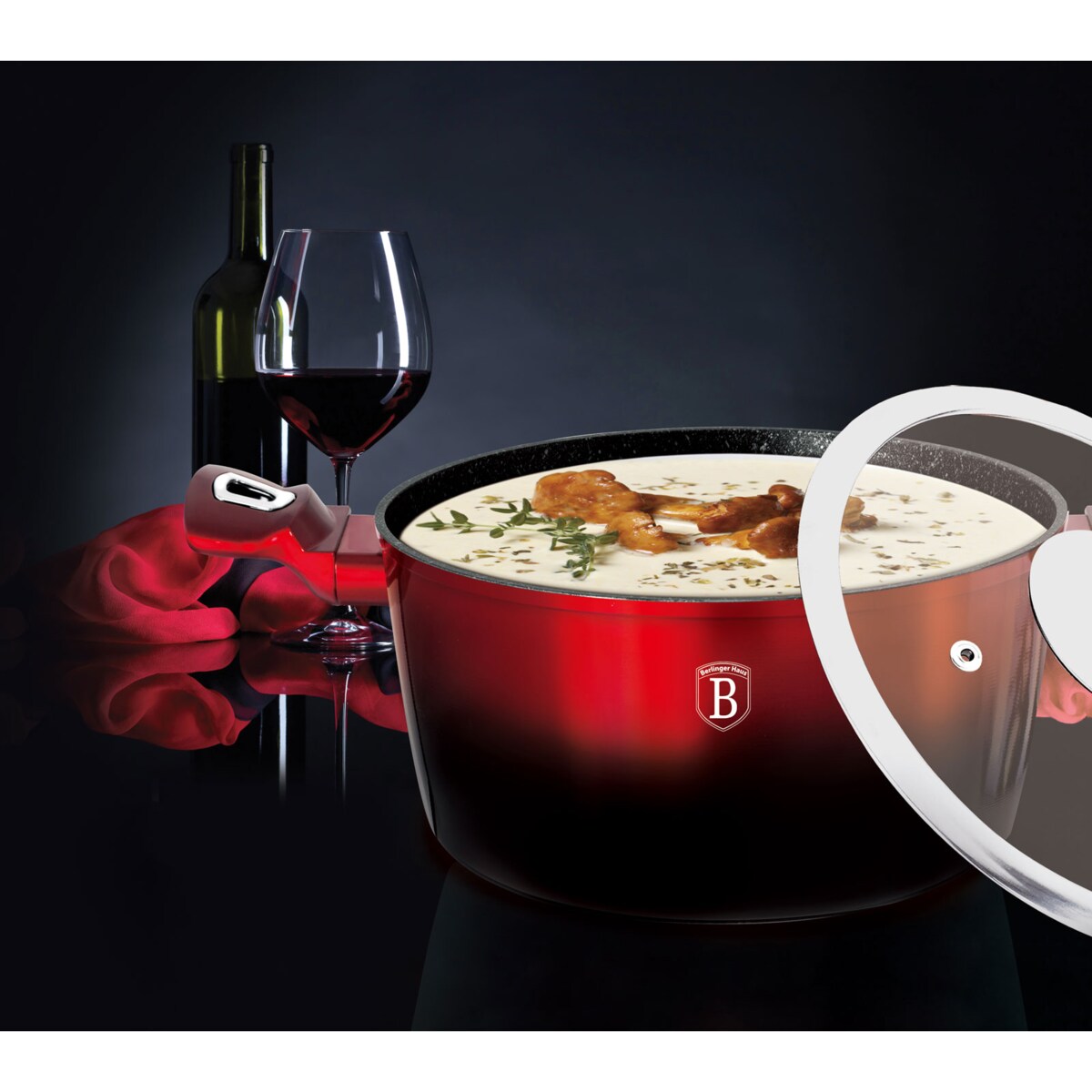 Zestaw garnków i patelni z przyborami kuchennymi Berlinger Haus BH-1632