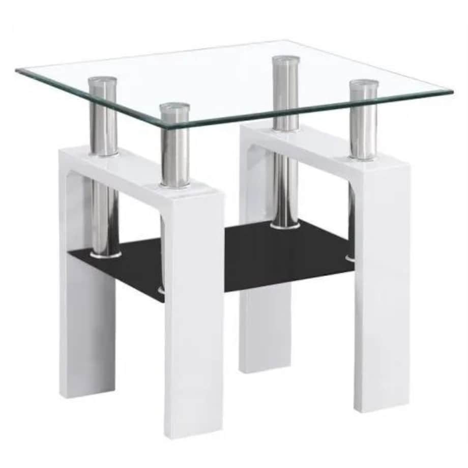 Ława LISA D 60x60 biały połysk