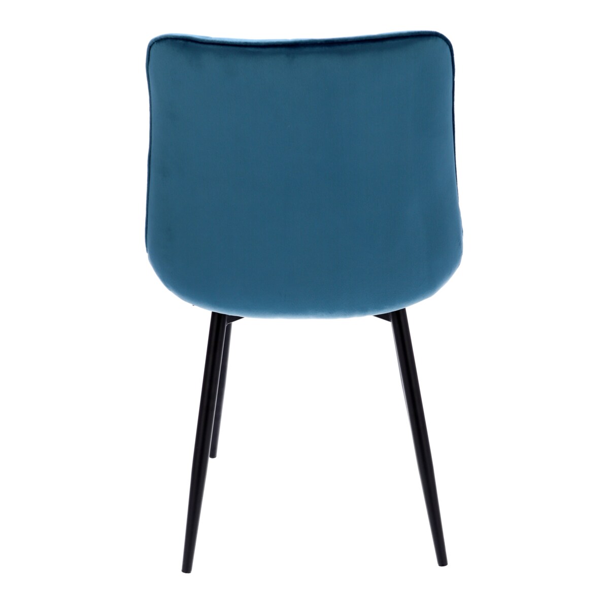 Krzesło tapicerowane welurowe MISTY niebieskie