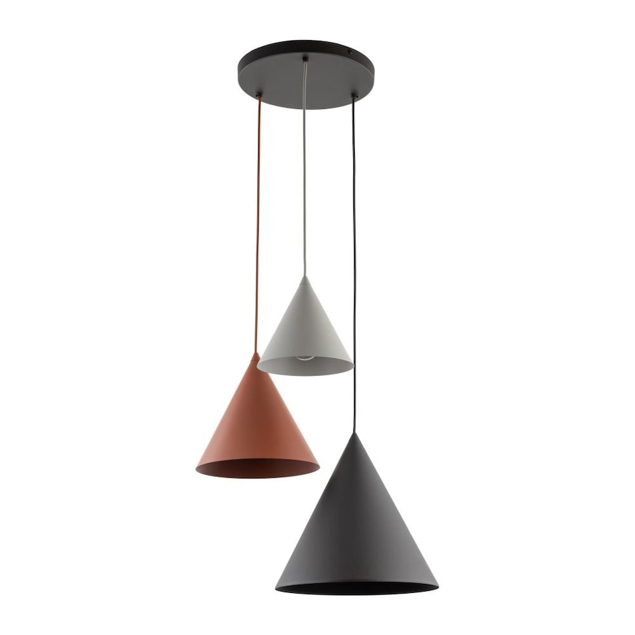 Lampa wisząca TK Lighting CONO 6633 czarna 3xE27 do jadalni i salonu regulowana 160 cm