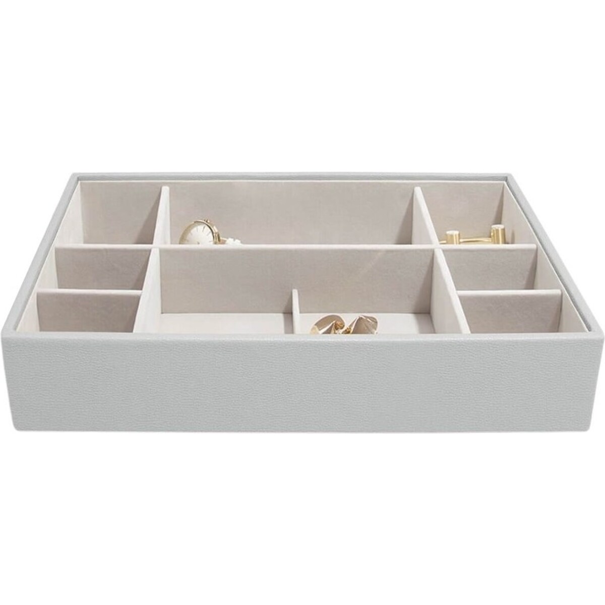 Szkatułka na biżuterię Stackers 11 komorowa supersize kamienna szarość