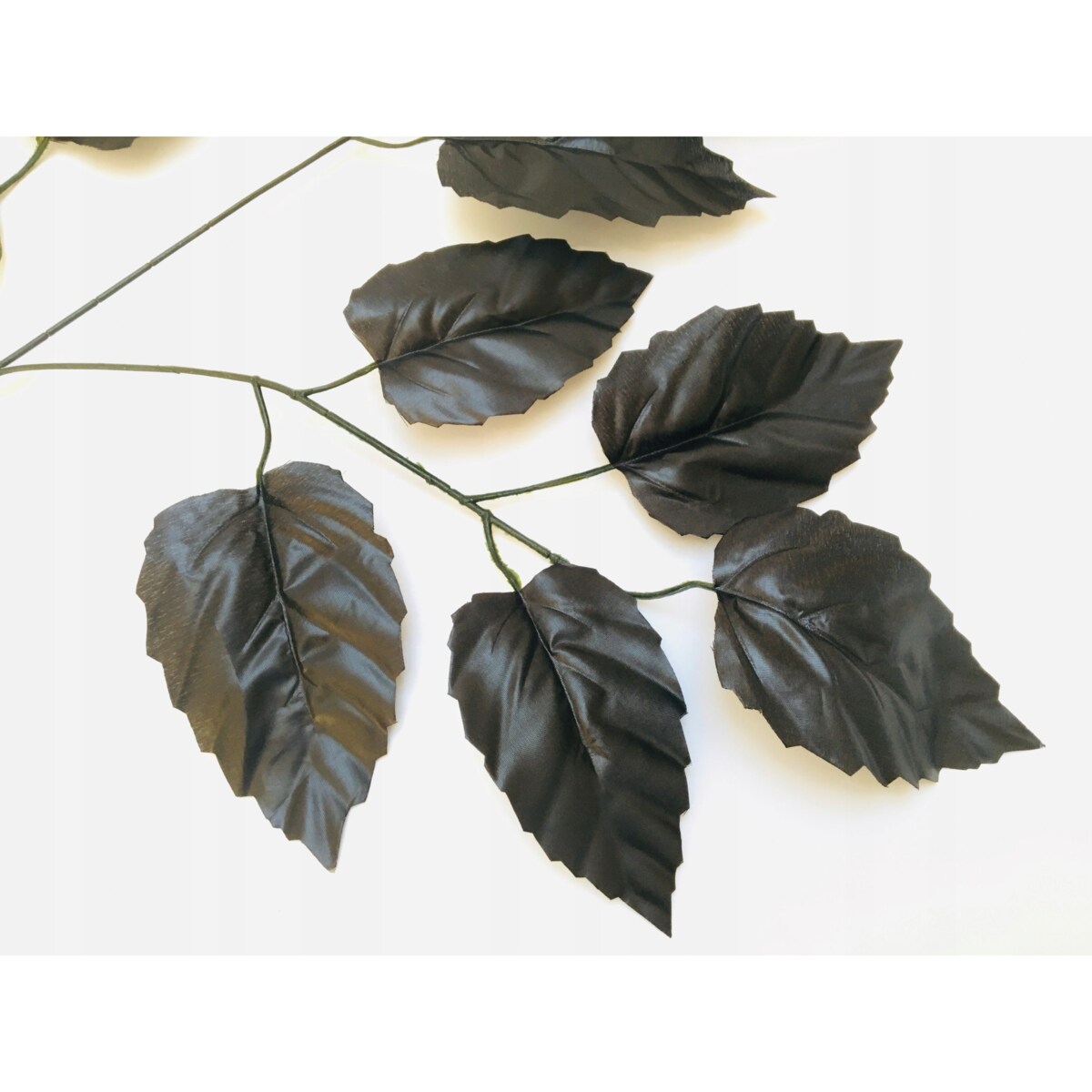CZARNE LIŚCIE GAŁĄZKA do stroik bukiet duże dodatek wiązanki ŚWIĘTA flakonu