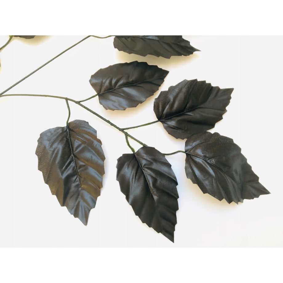 CZARNE LIŚCIE GAŁĄZKA do stroik bukiet duże dodatek wiązanki ŚWIĘTA flakonu