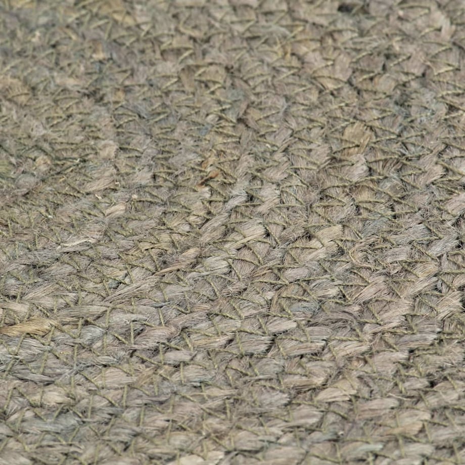 vidaXL Maty na stół, 6 szt., gładkie, szare, 38 cm, okrągłe, juta