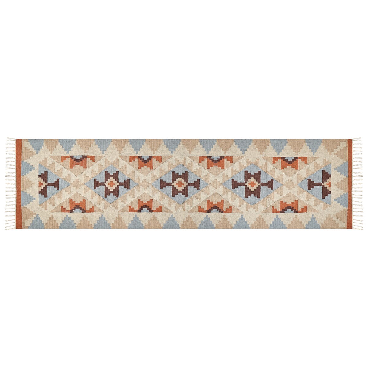 Dywan DILIJAN Kolorowy 80 x 300 cm Bawełna Kilim