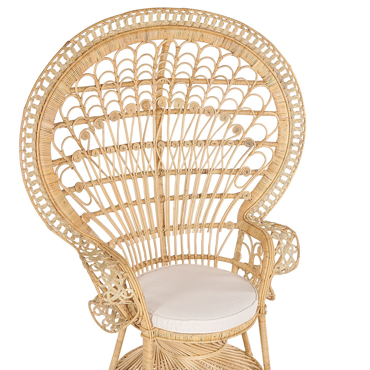 Fotel paw EMMANUELLE Rattan Naturalny