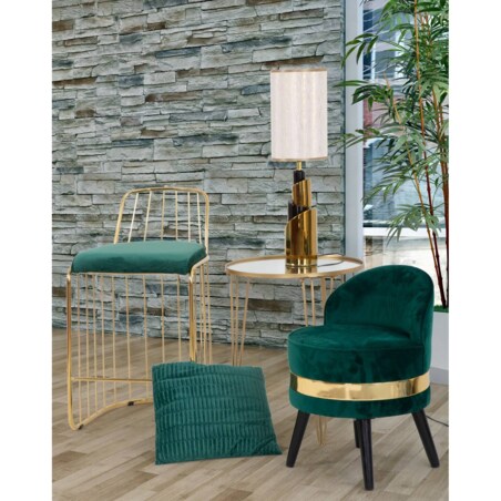 Stolik kawowy z lustrzanym blatem, Ø 50 x 58,5 cm