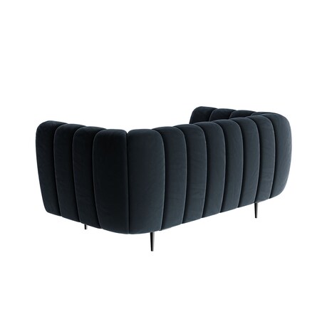 Shel Sofa 2-osobowa - ciemnoniebieska