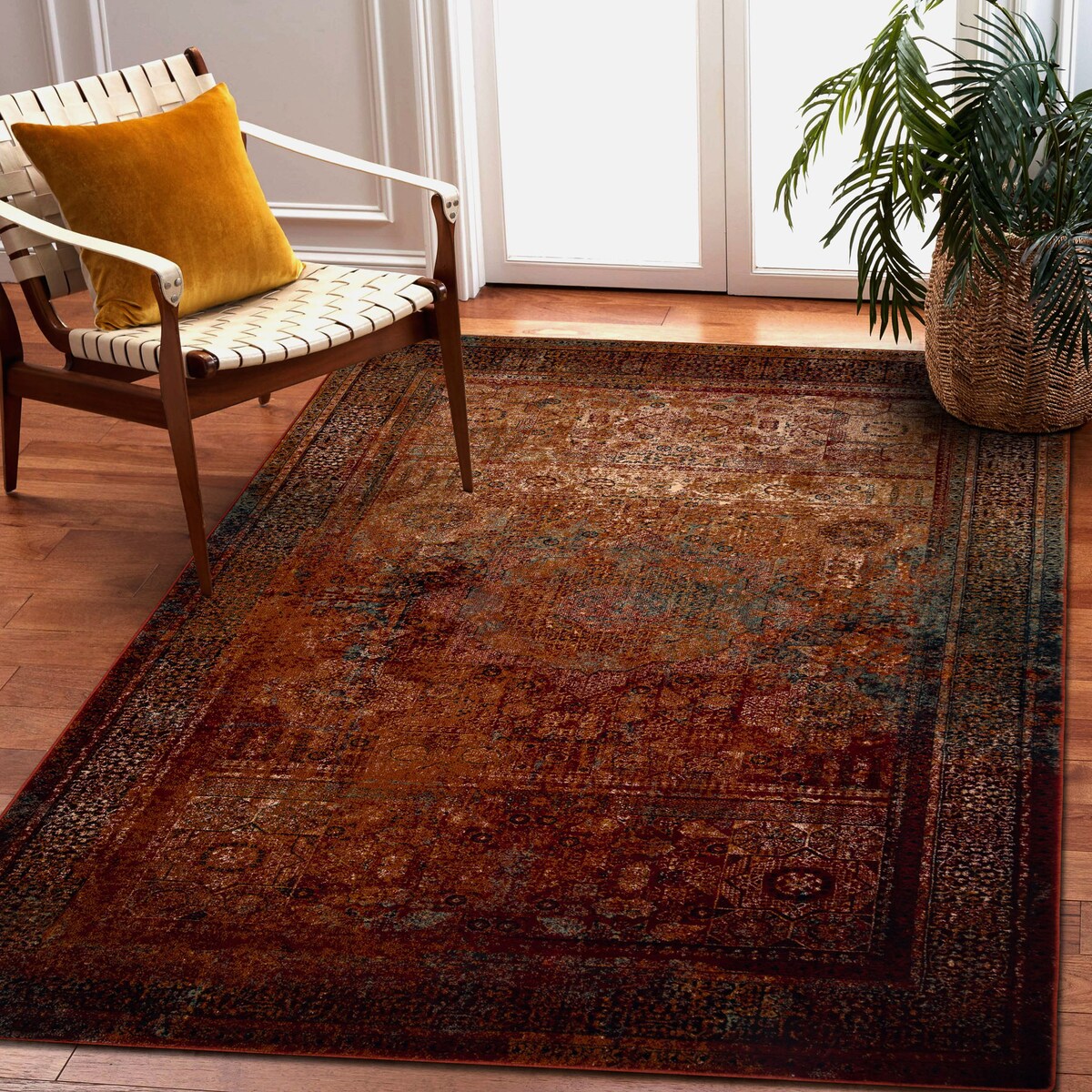 Dywan wełniany OMEGA MAMLUK Rozeta vintage 200x300 cm