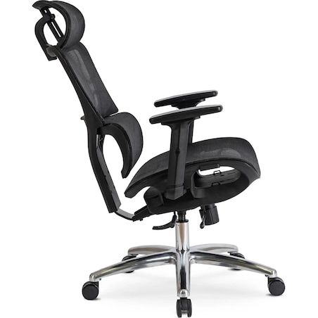 Fotel gamingowy obrotowy ergonomiczny do biurka czarny ROYAL