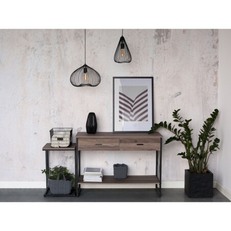 Lampa wisząca metalowa czarna CONCA