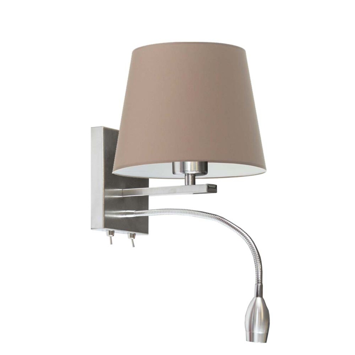 Kinkiet LED lampa ścienna lampa na ścianę z abażurem stożek MOTO