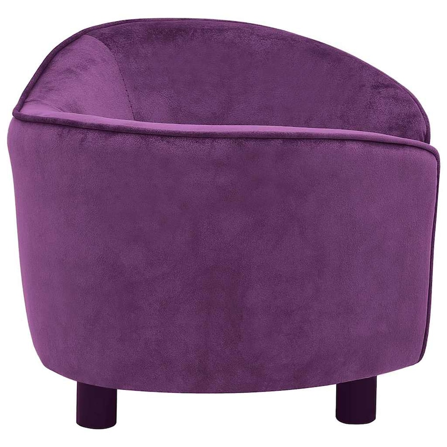 vidaXL Sofa dla psa, burgundowa, 69x49x40 cm, pluszowa