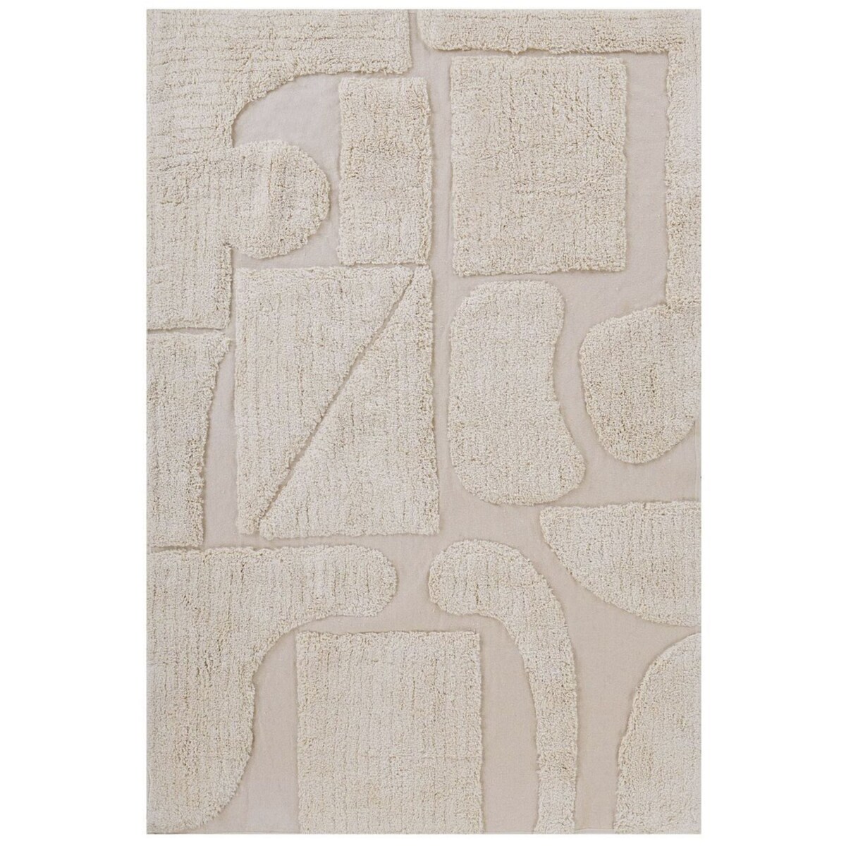 Dywan bawełniany 160 x 230 cm beżowy DIYADIN