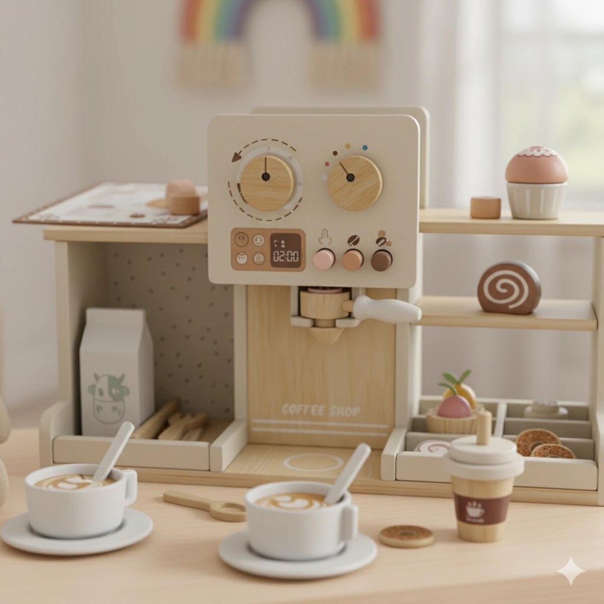 Zestaw do kawy - ekspres z akcesoriami COFLOF Coffee Shop - Mibbi