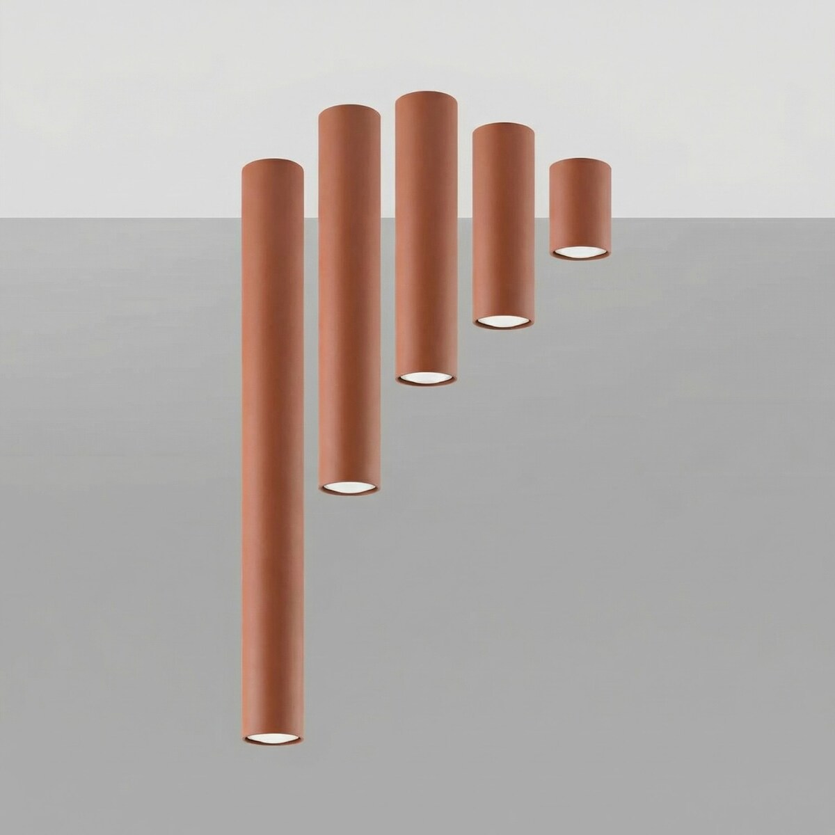 Plafon LAGOS 10 ochra czerwona