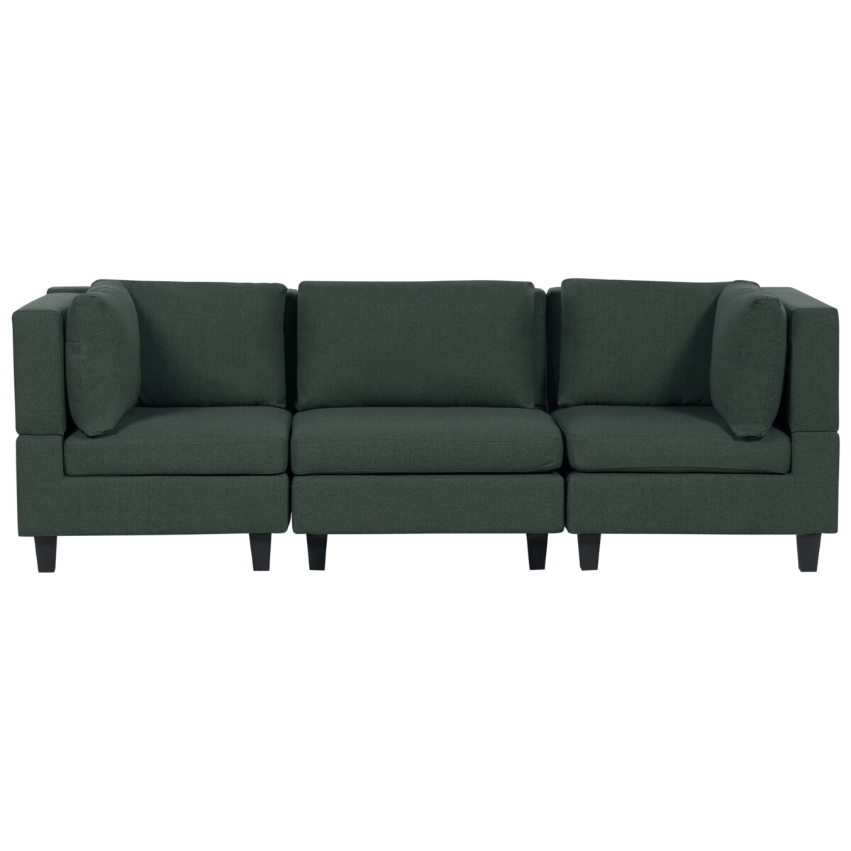 Sofa modułowa 3-osobowa ciemnozielona UNSTAD