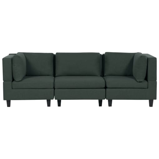 Sofa modułowa 3-osobowa ciemnozielona UNSTAD