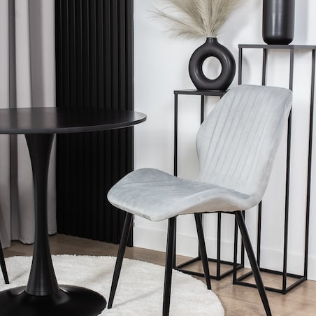 Krzesło tapicerowane welurowe pikowane do salonu jadalni velvet