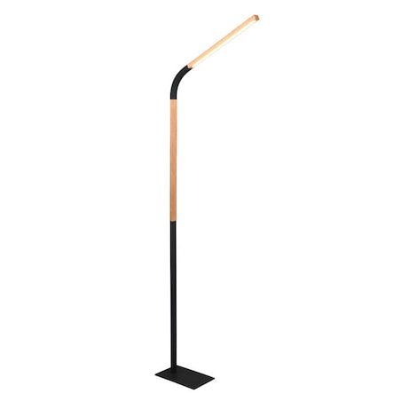 Gabinetowa lampa łukowa Norris 445210132 Trio LED 14W 3000K czarna drewniana
