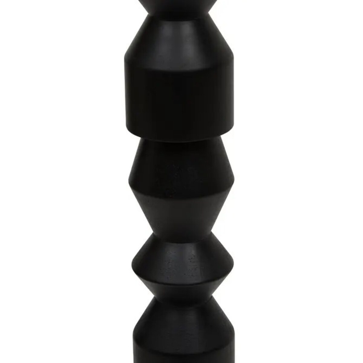 Lampa podłogowa, toczona, czarna podstawa, Yulia, 150 cm