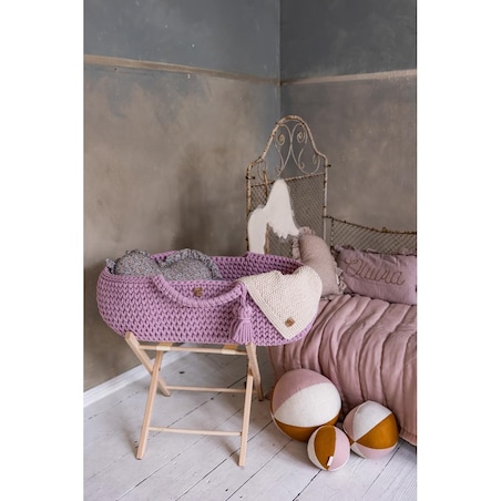 Kosz Mojżesza Happy Moses - Brudny Róż