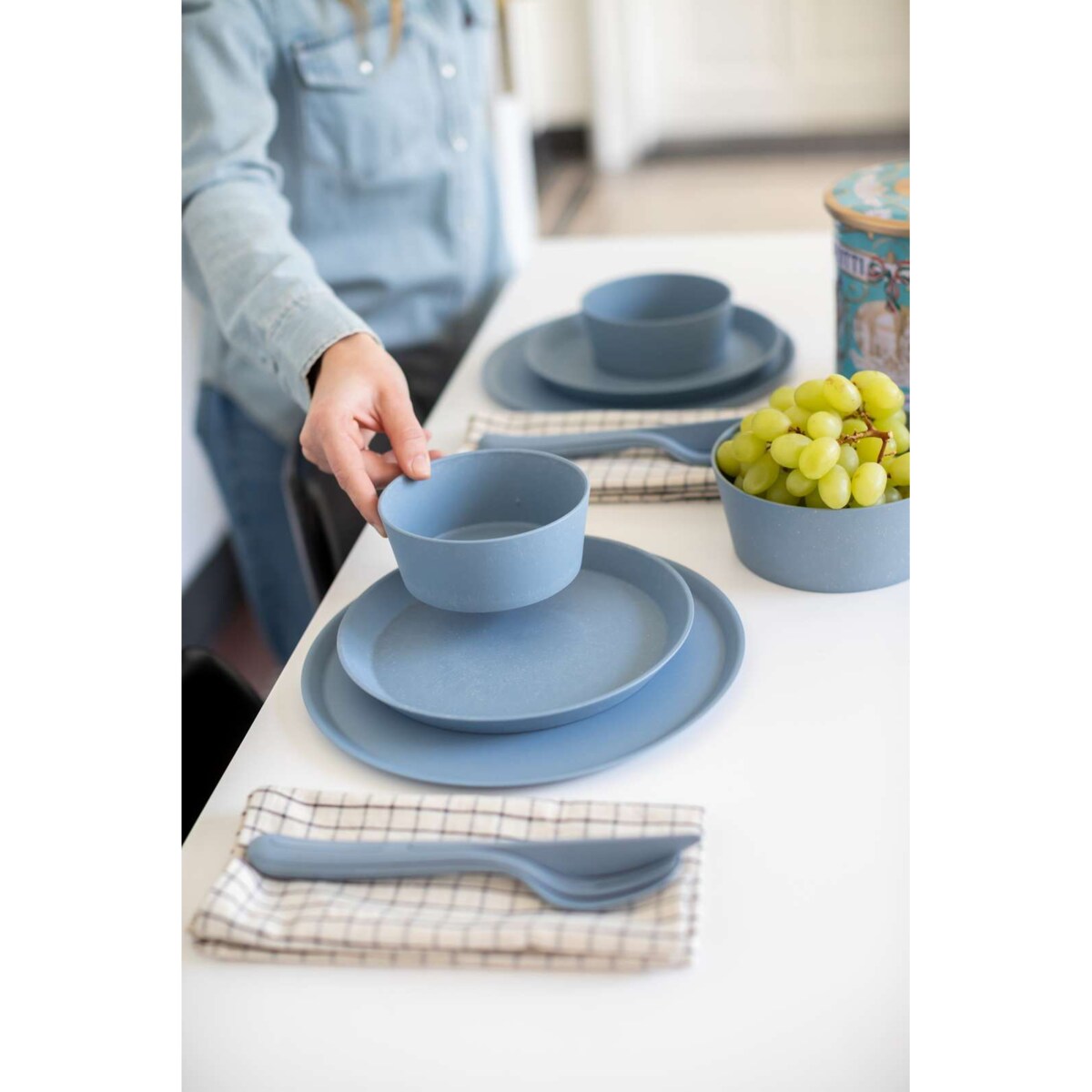 Turystyczny zestaw sztućców KLIKK ORGANIC, KOZIOL