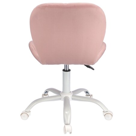 Krzesło biurowe obrotowe ENDO welur różowe