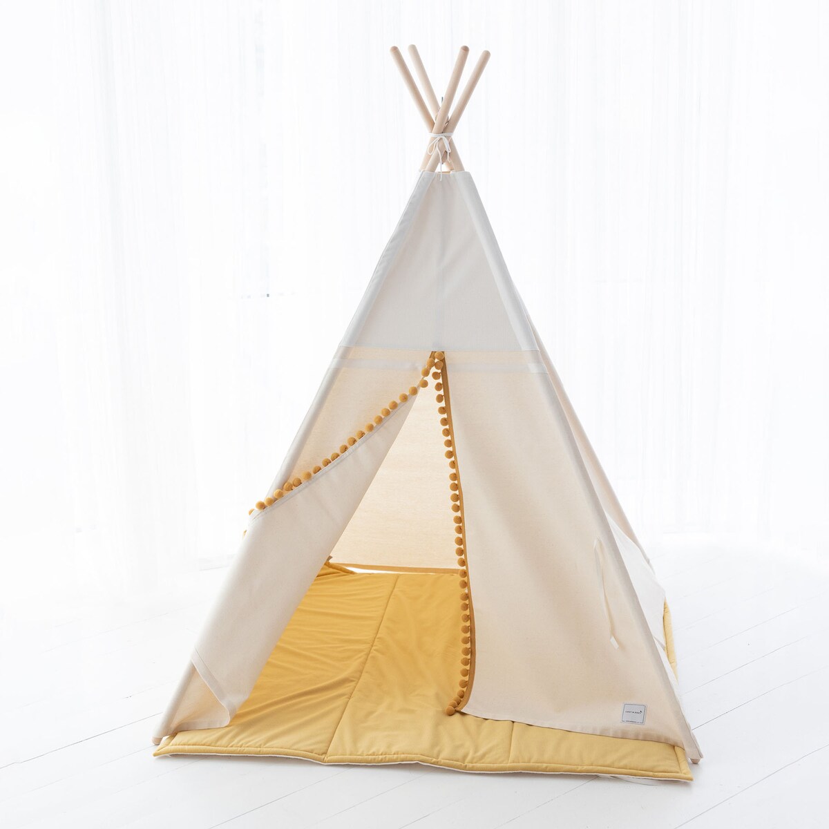 Namiot tipi Cozy White Velvet z matą