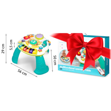 Stolik edukacyjny interaktywny 2w1 bluetooth muzyka Ricokids