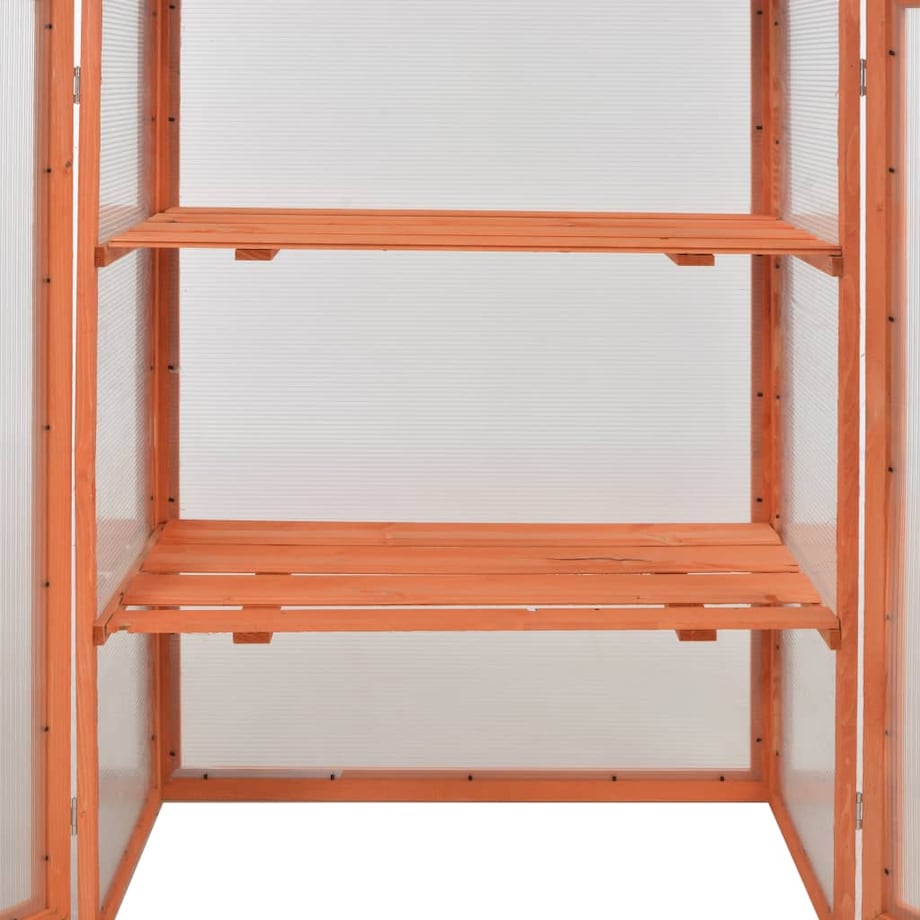 vidaXL Szafka na rośliny, szklarnia, drewniana, 75 x 47 x 109 cm