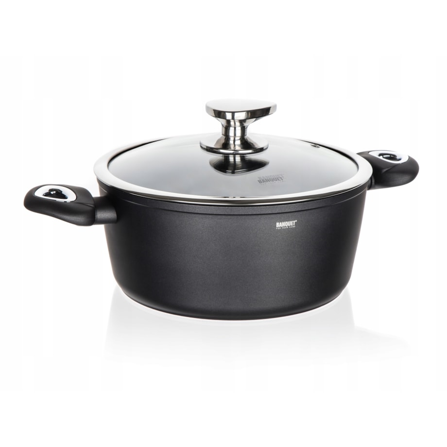 GARNEK aluminiowy 4,2 L do gotowania obiadu zupa jedzenia kuchenny pudełko