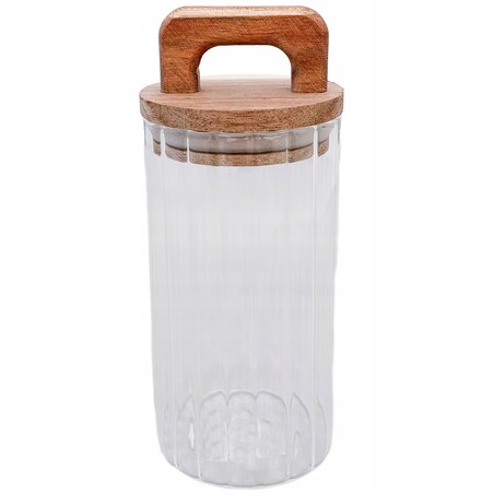 POJEMNIK SZKLANY NA PRZYPRAWY KAWĘ HERBATĘ ŻYWNOŚĆ 300ml słoik z przykrywką