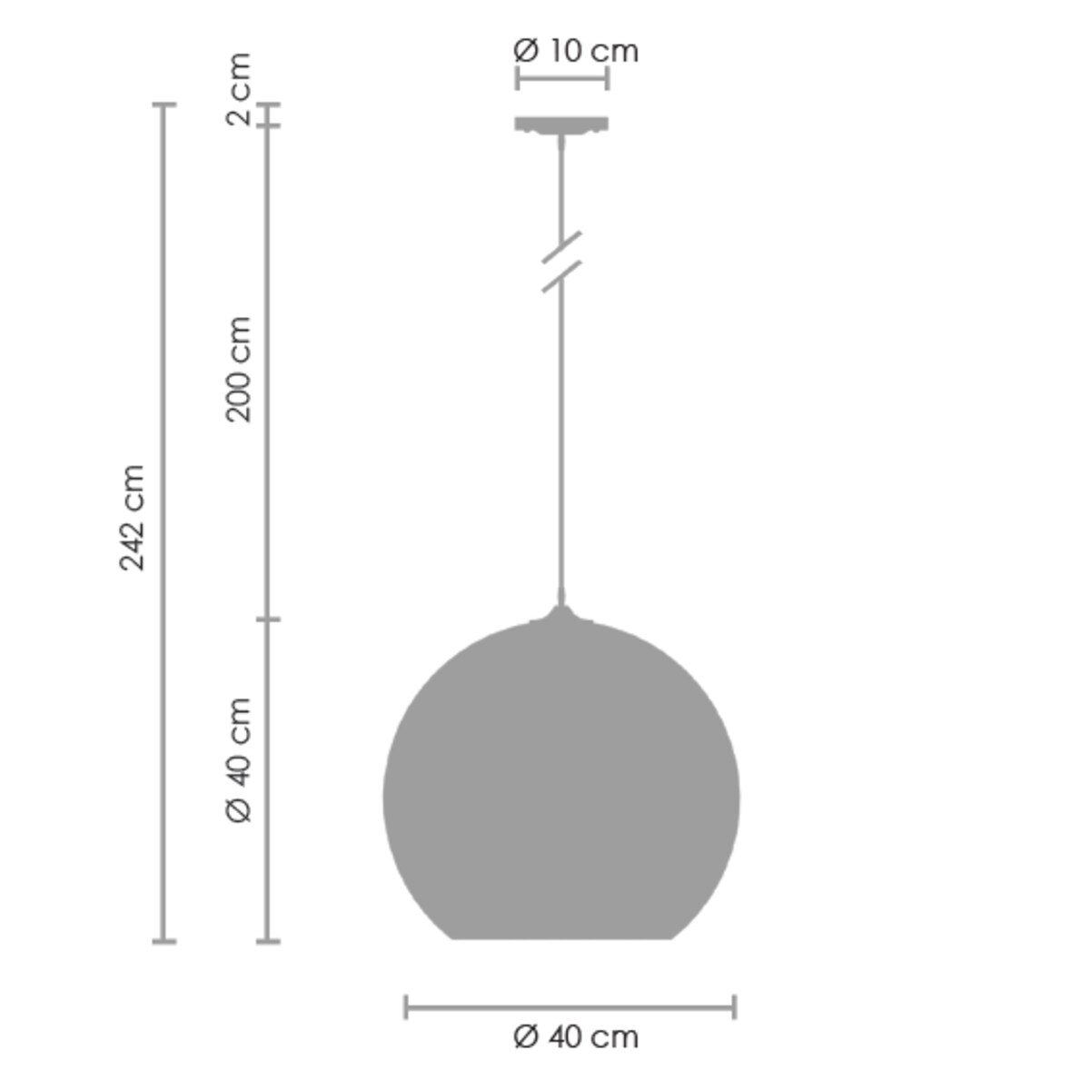 Lampa wisząca lustro Glow ST-9021 - L COPPER-L Step klosz kulisty miedziana