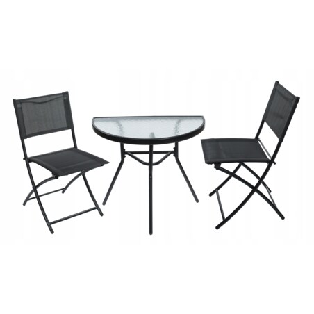 Meble na Balkon Ogród Taras Komplet STÓŁ 2 KRZESŁA