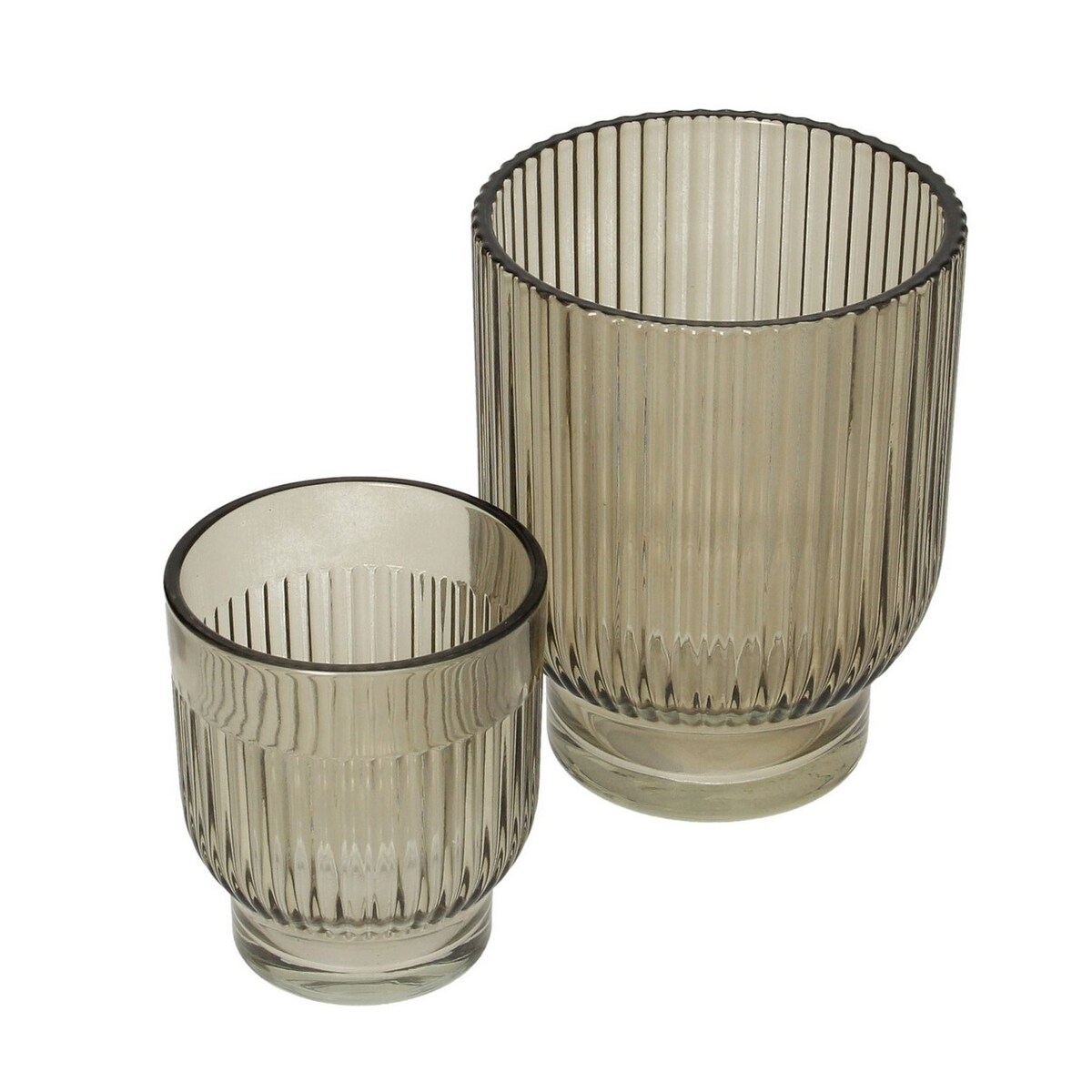 Świeczniki Insie 2szt. green, 10 x 10 x 12 cm