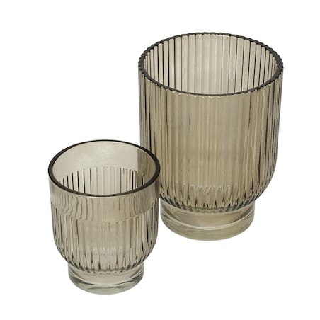 Świeczniki Insie 2szt. green, 10 x 10 x 12 cm