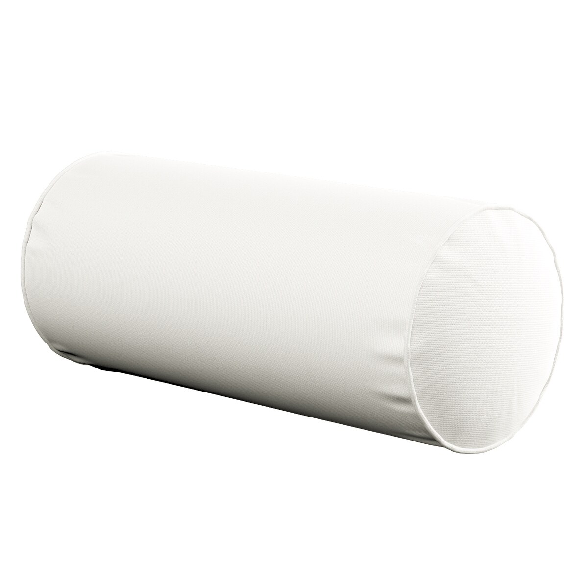 Poduszka wałek prosty, biały, Ø16 x 40 cm, Cotton Panama