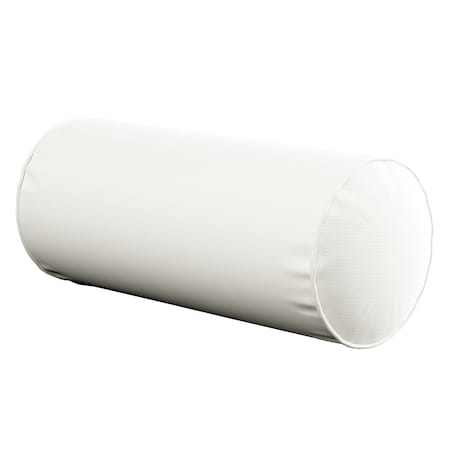 Poduszka wałek prosty, biały, Ø16 x 40 cm, Cotton Panama