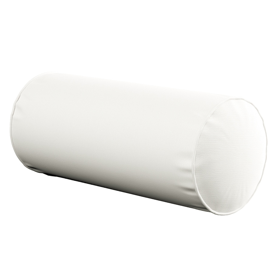 Poduszka wałek prosty, biały, Ø16 x 40 cm, Cotton Panama