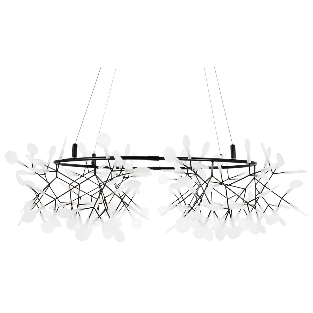 Wisząca lampa Flora MSE010100251 LED 64,8W nad stół czarna