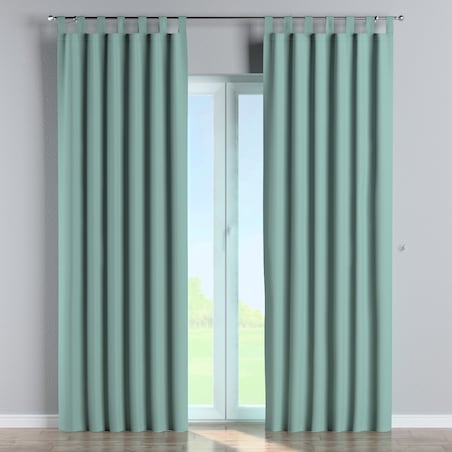 Zasłona na szelkach 1 szt. 130x245 miętowy
