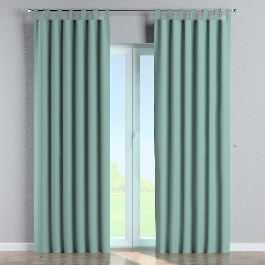 Zasłona na szelkach 1 szt. 130x245 miętowy